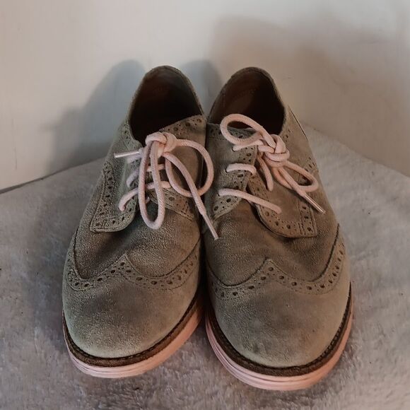 Cole Haan Lunargrand Tan Laceup Oxford Shoes - Picture 2 of 6